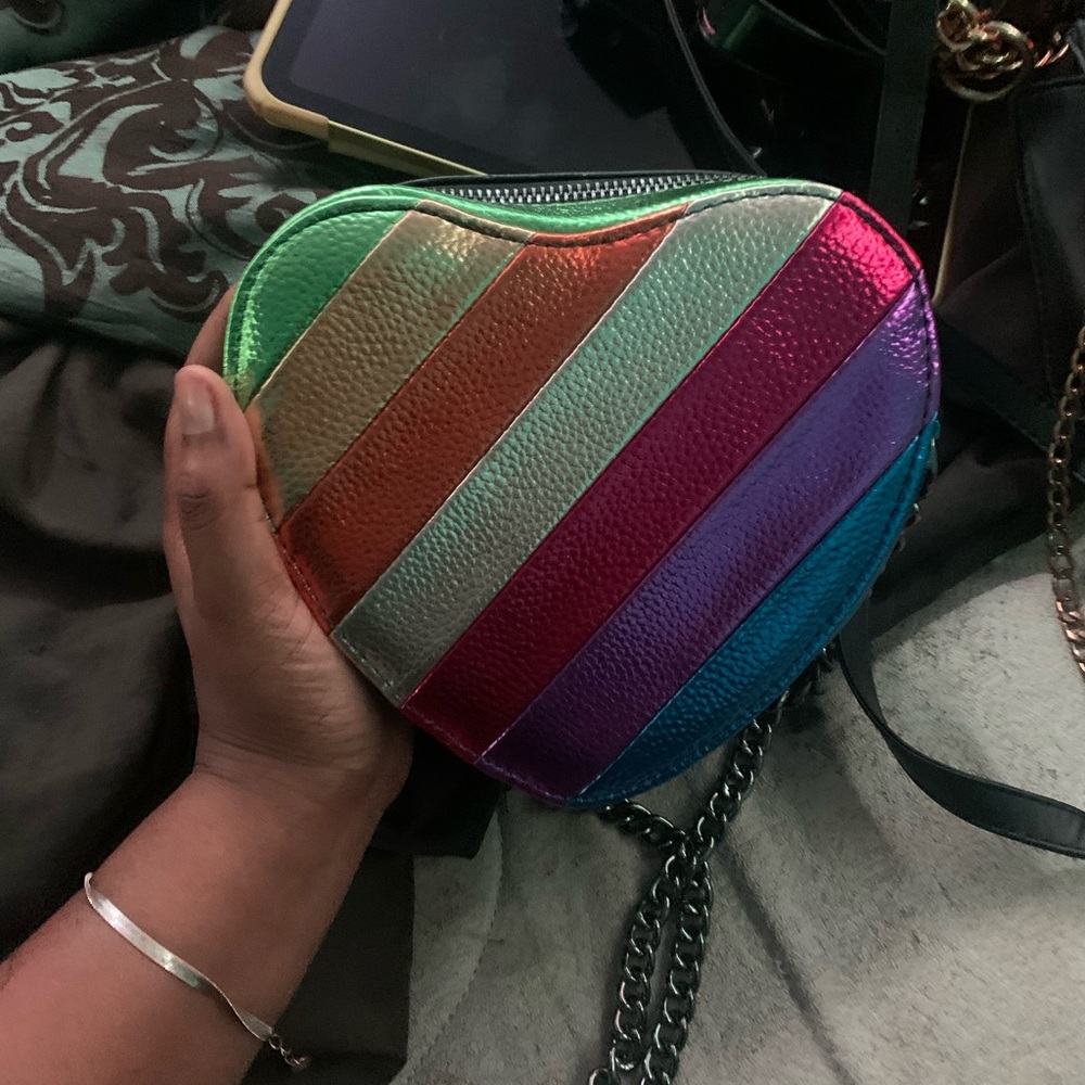 Multicolor Heart-Shaped Women's Bag
